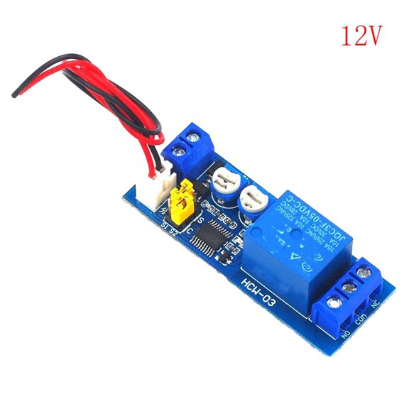 DC 5V 12V 24V Adjustable Cycle Delay Timing Time Relay Board Module, 0-100 Seconds/Minutes Timer Control ON-OFF Loop Switch DIY Relay Module Relay Board Module(Sold without manufacturer warranty)
