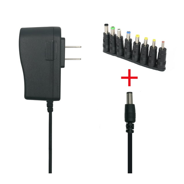 DC 5V 1A Power Adapter with 8 Interchangeable Tips Ideal for Home and