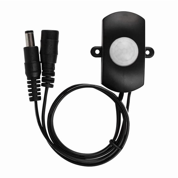 DC 5V-24V 5A PIR Motion Activated Sensor Switch with DC Coupler Cable for LED Strip Light