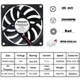thumbnail image 1 of DC 5V  80mm USB Fan  8010 Cooling Cooler Fan 5V 12V 24V 80x80x10mm 8CM DC Brushless Cooling Fan PC Laptop Computer Case Fan, 1 of 10