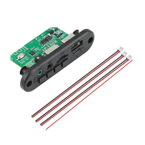DC 5V Bluetooth MP3 WMA WAV Decoder Board 5W Amplifier Handsfree Car Microphone USB TF FM Radio Mp3 Music Player Speaker