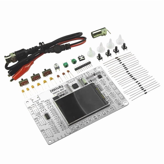 DC 5V DSO183 Digital Oscilloscope DIY Loose Part Teaching Practical Training Electronic Production Kit 0-500KHz