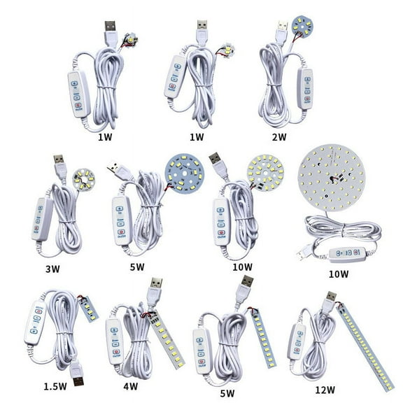 DC 5V Dimmable LED Chips SMD LED Lamp DIY Light Adjustable LED Bulb USB Dimmer