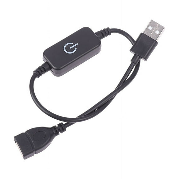 DC 5V USB LED Inline Touch Dimming Switch 30CM ON Off Button Extension Cable Cord Dimer For Single Color LED Strip Light