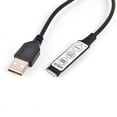 thumbnail image 1 of DC 5V USB LED RGB Controller 3Key 4Pin Remote Controller For LED Strip Light, 1 of 6