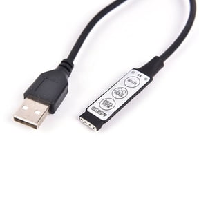 DC 5V USB LED RGB Controller 3Key 4Pin Remote Controller For LED Strip Light