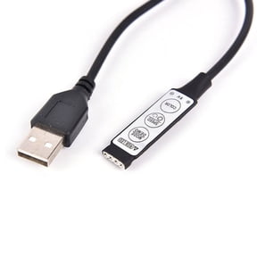 DC 5V USB LED RGB Controller 3Key 4Pin Remote Controller For LED Strip Light