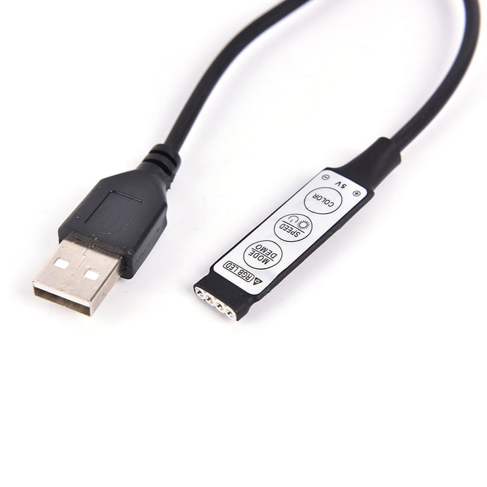 DC 5V USB LED RGB Controller 3Key 4Pin Remote Controller For LED