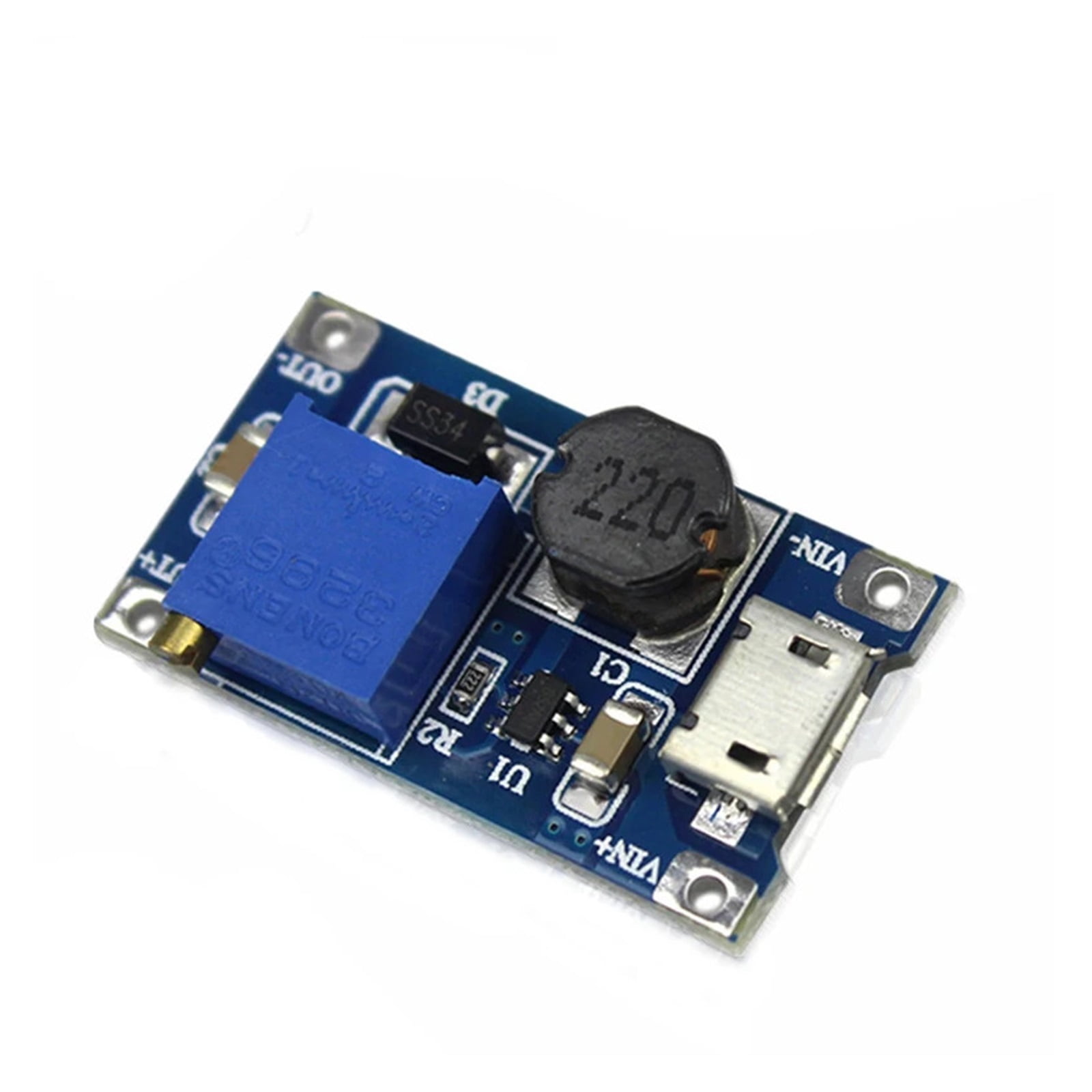 DC 6-24V 12V/24v to 5V USB Output Charger Step Down Power Module Mini ...