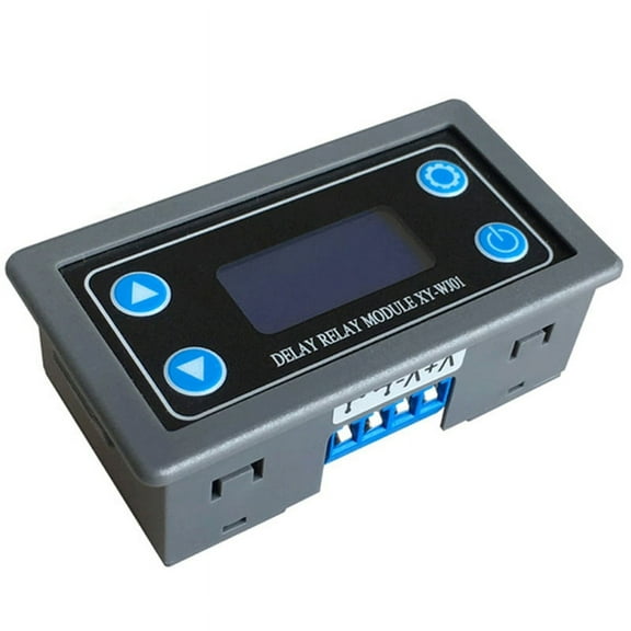 DC 6-30V LED Digital Time Delay Relay Module Programmable Relay Control Switch Timing Trigger Cycle with Case