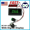 thumbnail image 1 of DC 6-30V Motor Speed Controller With 12V 24V 8A PWM Digital Display & Switch, 1 of 11