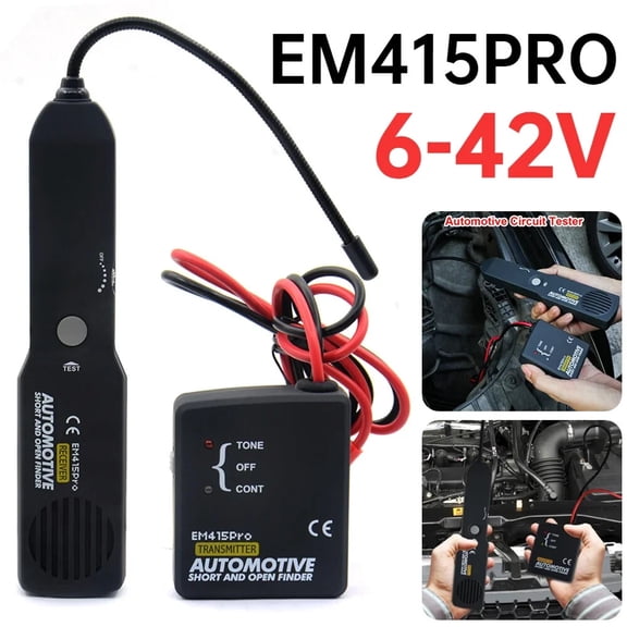 DC 6-42V Circuit Tracer, Automotive Short Circuit Finder, Wire Tracer, Automotive Short and Open Finder Repair Tool EM415PRO