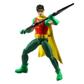 DC Premier 6.5 Inch Robin Action Figure Series 1, Detailed Design 22 Articulations & Cape