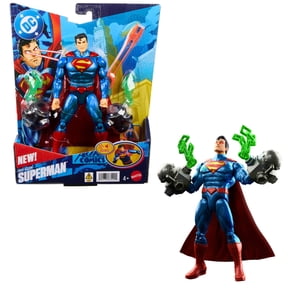 DC Premier 6.5 Inch Heat Vision Superman Figure with Action, Lights & Sounds, Posable