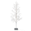 6ft Pre-Lit 210 Warm White Twinkling LED Beaded Tr