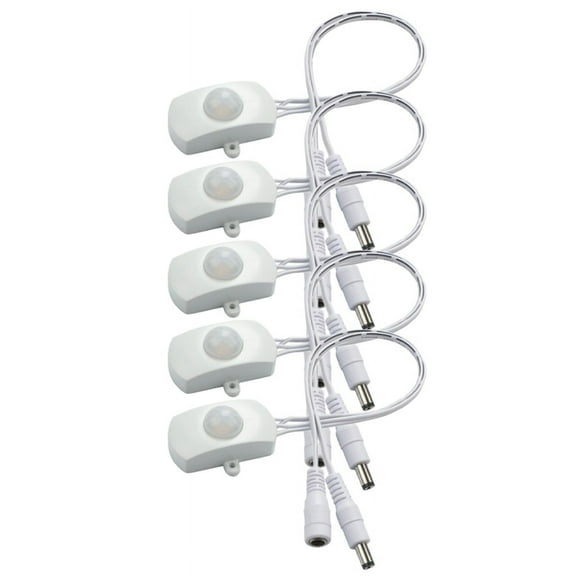 DC 6V 12V 24V 5A PIR Motion Sensor Switch Mini PIR Infrared IR Sensor Detector Switch Module for Light(White)