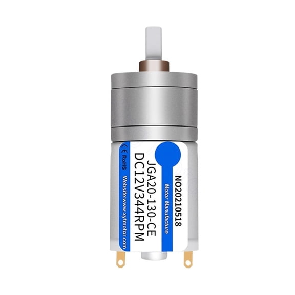 DC 6V 12V 24V Gear Motor 20 21 28 37 -833RPM CW CCW Speed Reduction Gearbox Motors JGA20-130 Electric Engine DIY Accessories ,Low Noise - 48RPM_DC12V(12100)