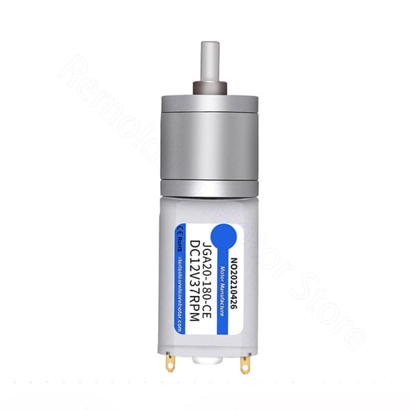 DC 6V 12V 24V Gear Motor 20-833RPM CW CCW Speed Reduction Gearbox Motor JGA20-180 Electric Engine DIY Accessories Car Boat Model ,Connector Compatible