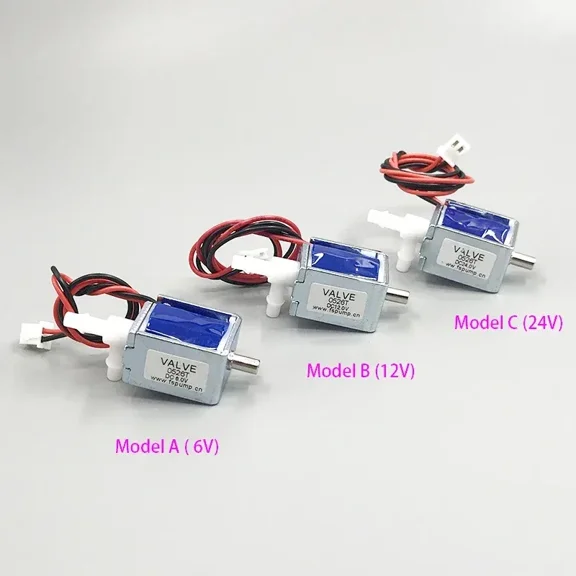 DC 6V/ 12V/ 24V Micro 2-position 3-way Electric Solenoid Valve Mini Gas Air Flow Control Valve Exht Electric Valve