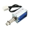 thumbnail image 1 of Uxcell DC12V  3mm/10g 0mm/100g Pull Type Mini Solenoid Electromagnet Open Frame Motion Metal Silver Tone 1pcs, 1 of 5