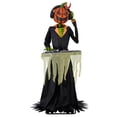 thumbnail image 1 of Way To Celebrate Animated DJ Jack with Turntable Halloween Outdoor Decor, 72 in, 1 of 6