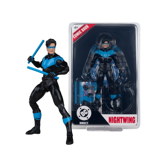 DC 7in Action Figure with Comic - Nightwing - McFarlane Toys - Walmart ...