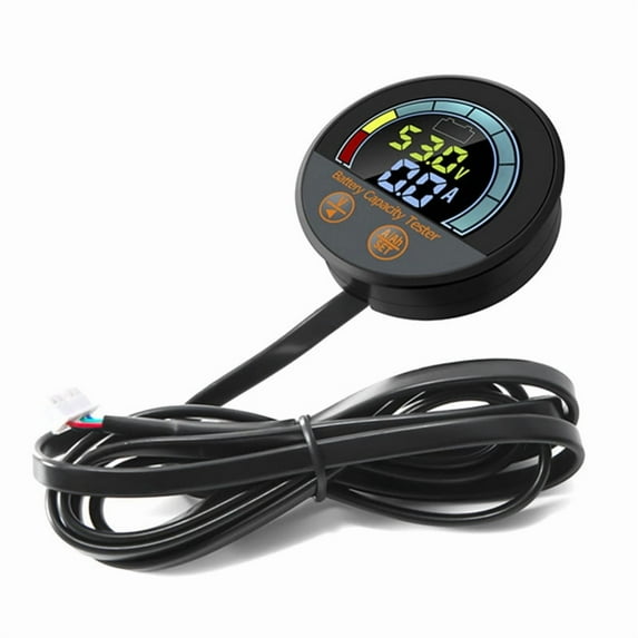 DC 8V-100V Battery Monitor with Shunt Voltage Current Capacity Tester RV Auto Battery Meter Coulomb Meter Handlebar 100A