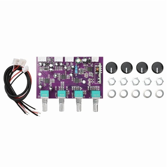 DC 9-29V Audio Mixer Preamp Board TINE553 Amplifier Speaker Gain Front-End Tuning Amplification Board Sound Effects