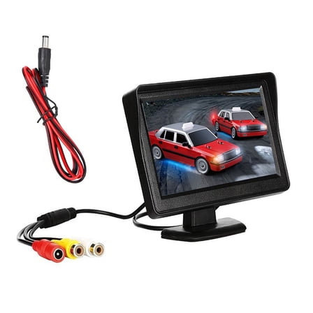 DC 9V-24V 4.3 Inch Car Rearview Monitor Kit TFT LCD Rear View Camera Reversing Parking System Without