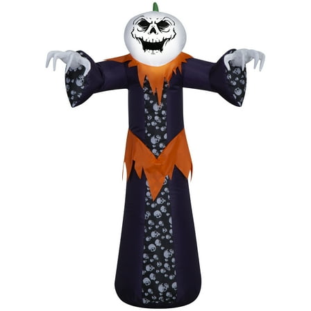 Spooky Pumpkin Reaper Airblown Yard Inflatable, Multicolor, 4', Halloween by Way To Celebrate