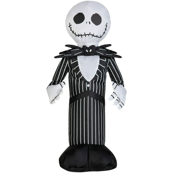 Halloween Airdorable Mini Yard Inflatables Jack Skellington 10.23 in x 6.693 in x 20.47 in 0.57 lb, Indoor/Outdoor Décor, by Gemmy