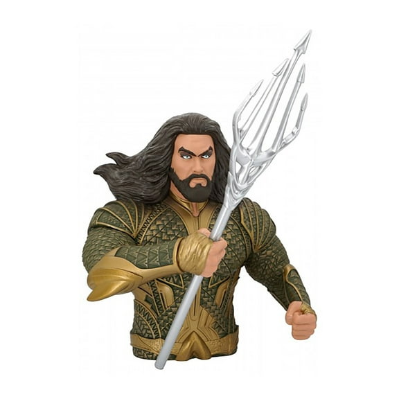 DC Aquaman Bust Bank, 4", Multicolor
