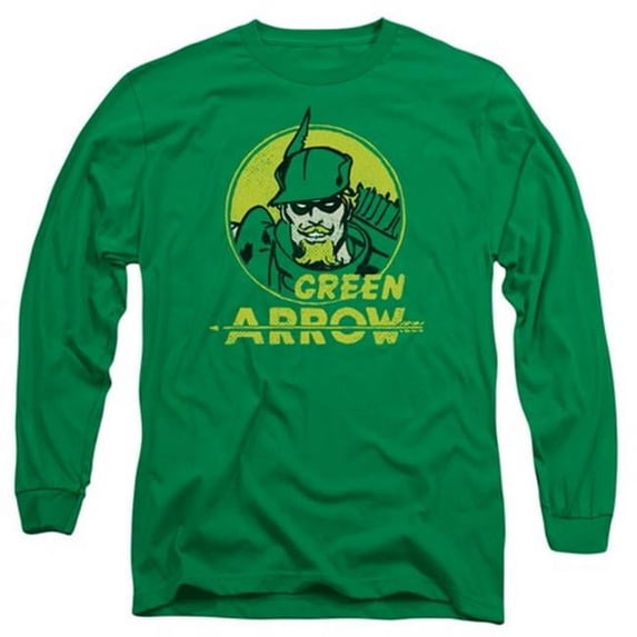 DC-Archer Circle - Long Sleeve Adult 18-1 Tee - Kelly Green- 2X