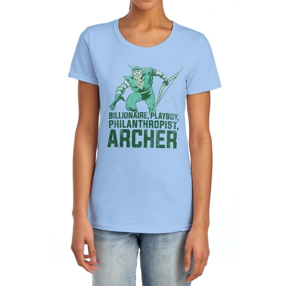 DC Archer Women's T Shirt, Light Blue, Small