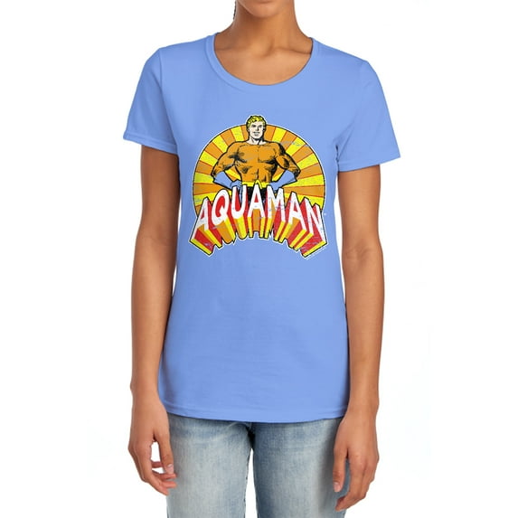 DC Arms Akimbo Women's T Shirt, Carolina Blue, X-Large