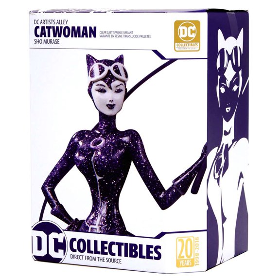 DC Artist Alley Cat Woman PVC Collector Statue (Sho Murase, Clear Cast Sparkle Variant)