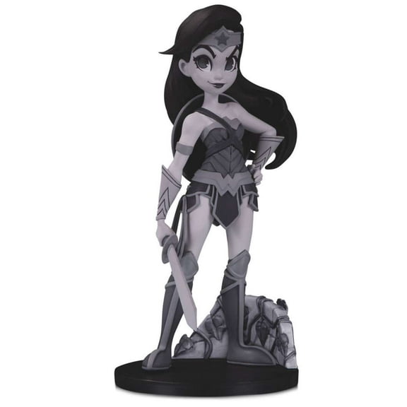 DC Artist Alley Wonder Woman PVC Collector Statue [Chrissie Zullo, Black & White Variant]