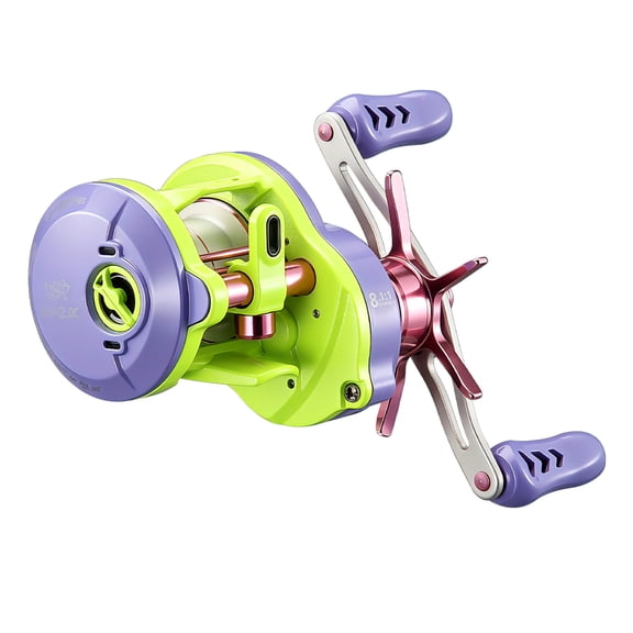 DC Baitcaster Reel, 3 Modes Digital Control Trolling Reel, 5.47oz Ultralight Baitcasting Reels, Freshwater Saltwater Fishing Reels (LSV(DC), Left)