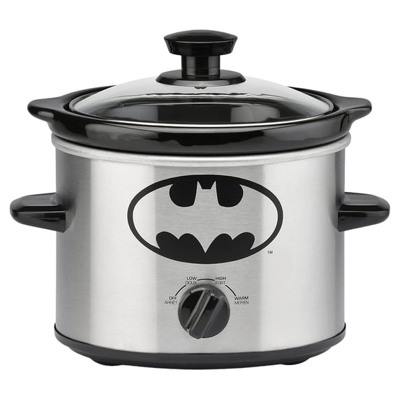 DC Comics Batman 2-Quart Slow Cooker, Silver