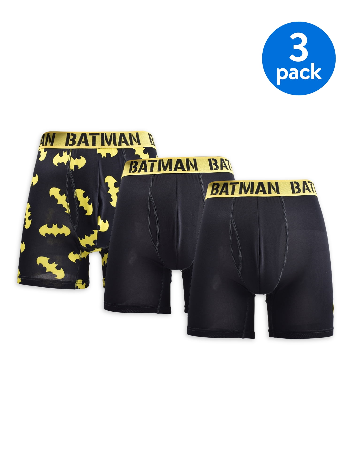 DC Batman 3-Pack Adult Mens Boxer Briefs, Sizes S-XL - Walmart.com