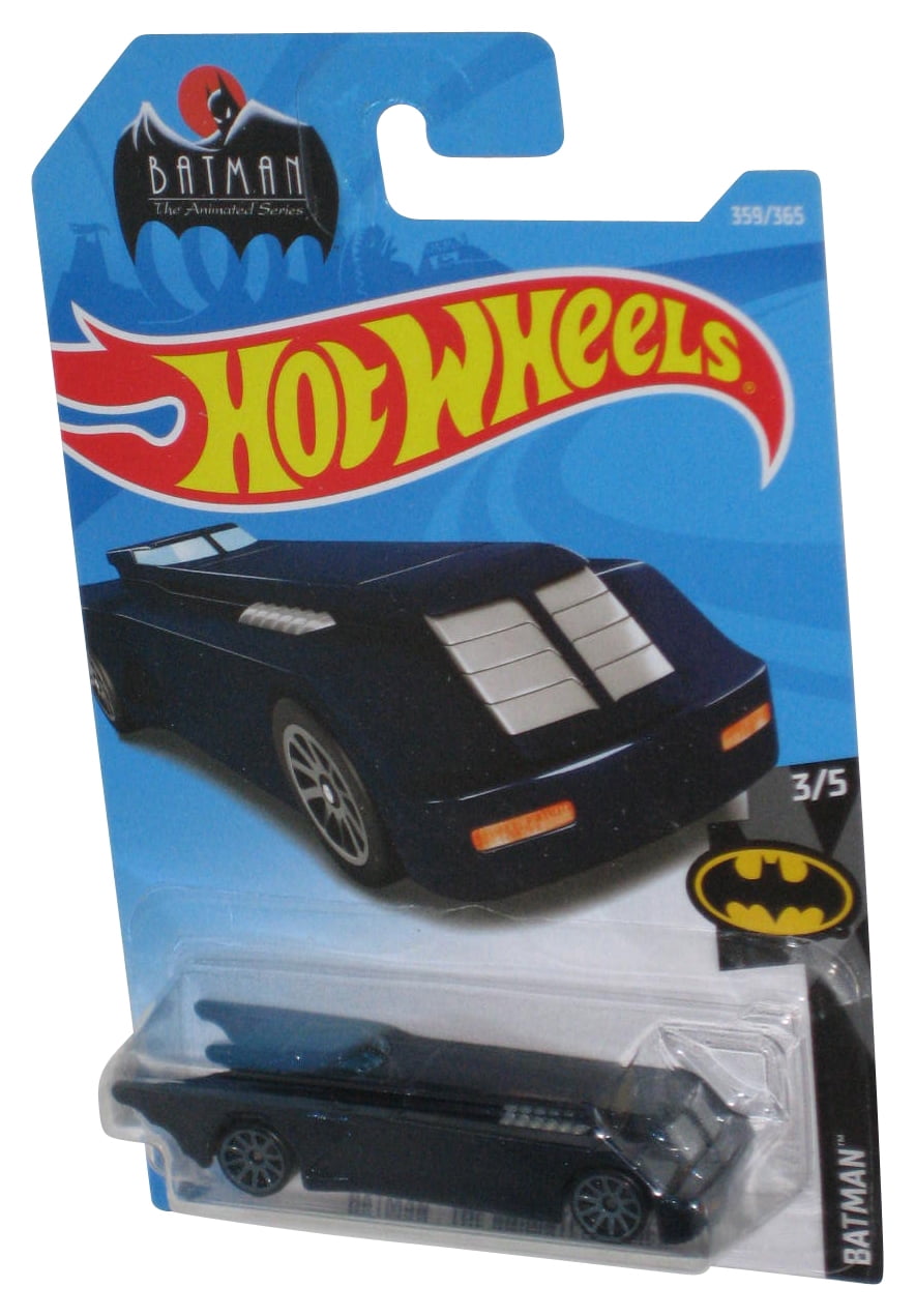 DC Batman Animated Hot Wheels Blue Batmobile 3 5 2017 Toy Car 359 365 Walmart