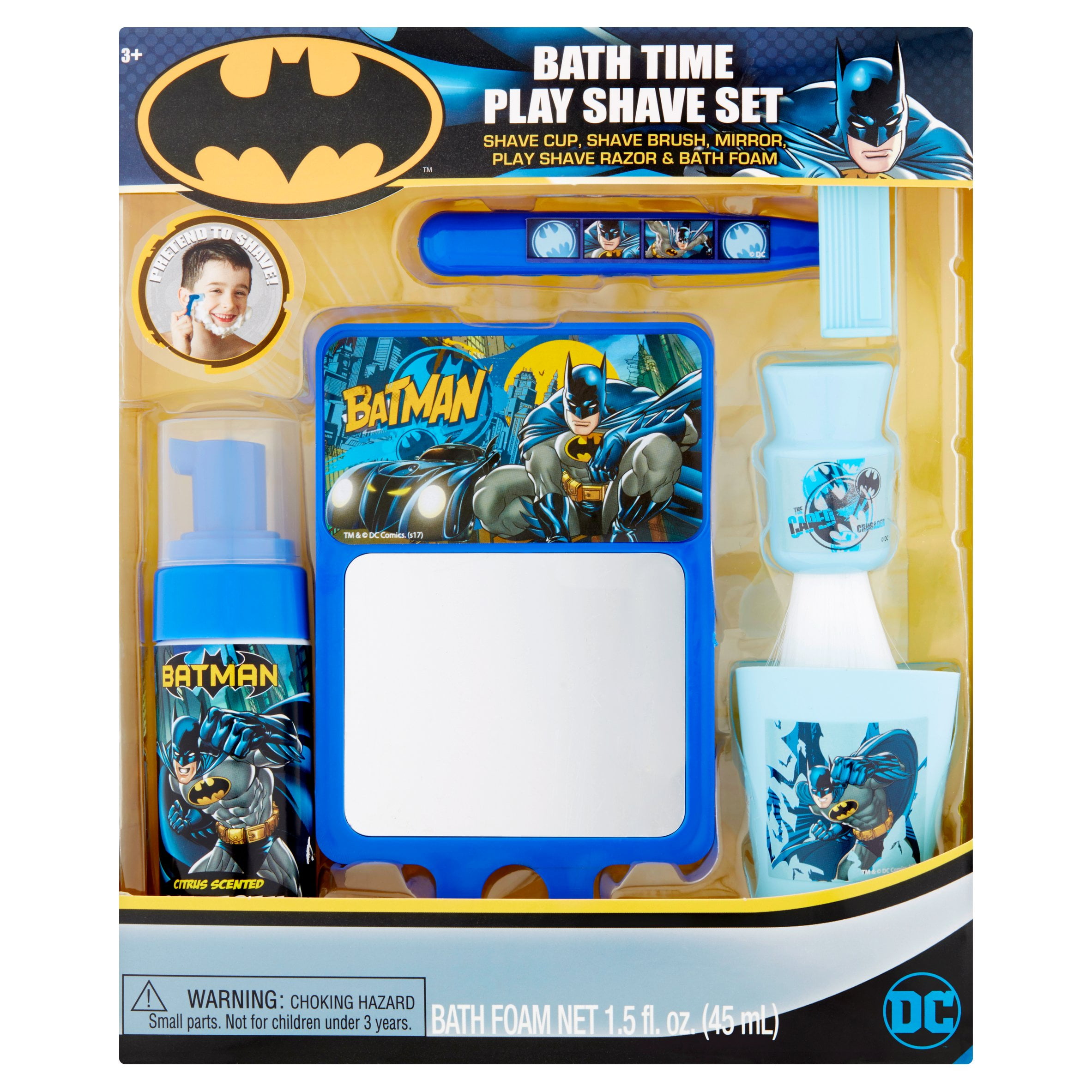 DC Batman Bath Time Play Shave Set Age 3+