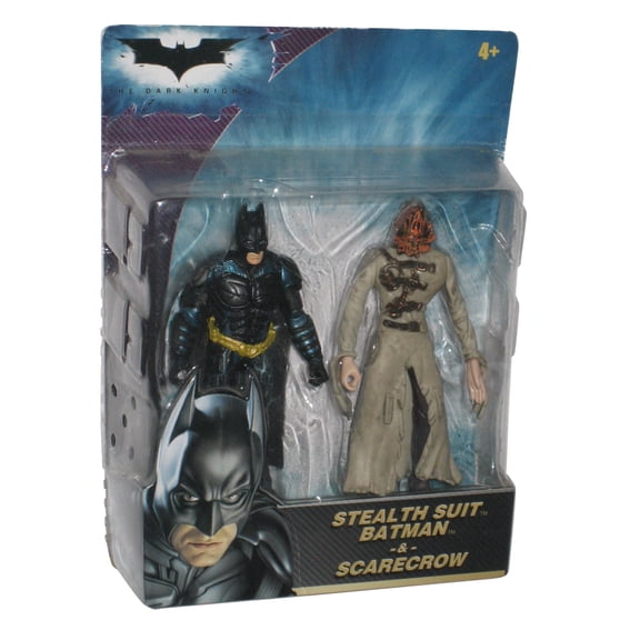 DC Batman Dark Knight Stealth Suit & Scarecrow Mattel Figure Set