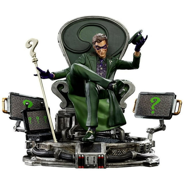 DC Batman The Riddler Deluxe Statue - Gotham Villain Figurine Toy ...