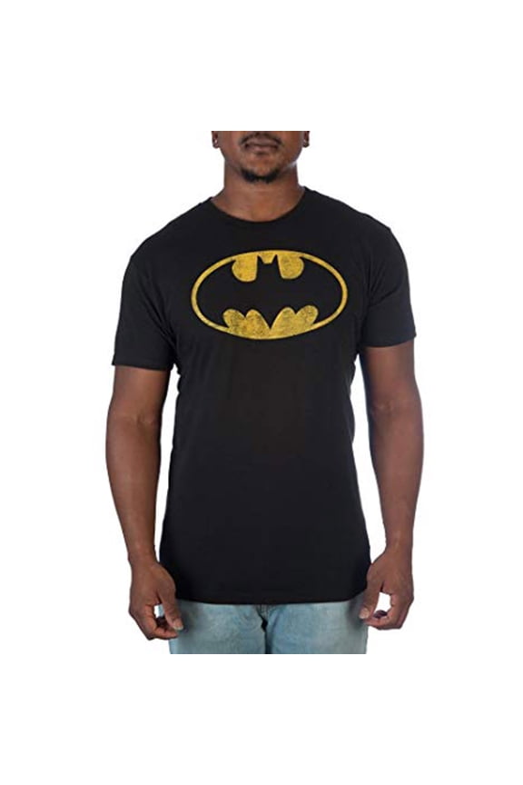 DC Batman Vintage Oval Logo Faded Men's Tee Shirt Adult Medium