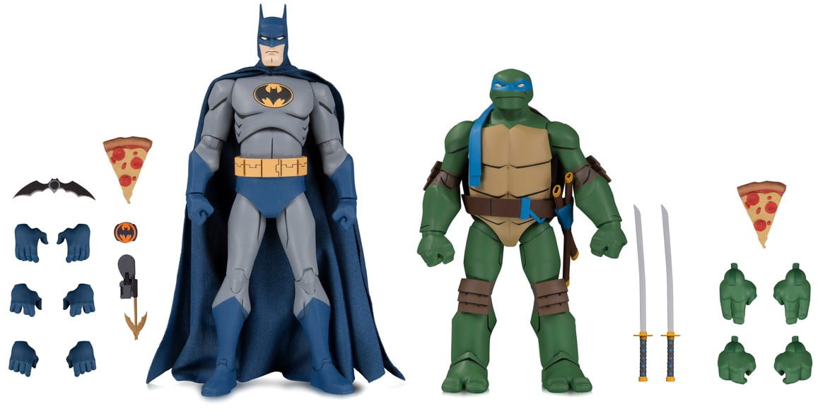 DC Batman vs Teenage Mutant Ninja Turtles Batman Leonardo Action