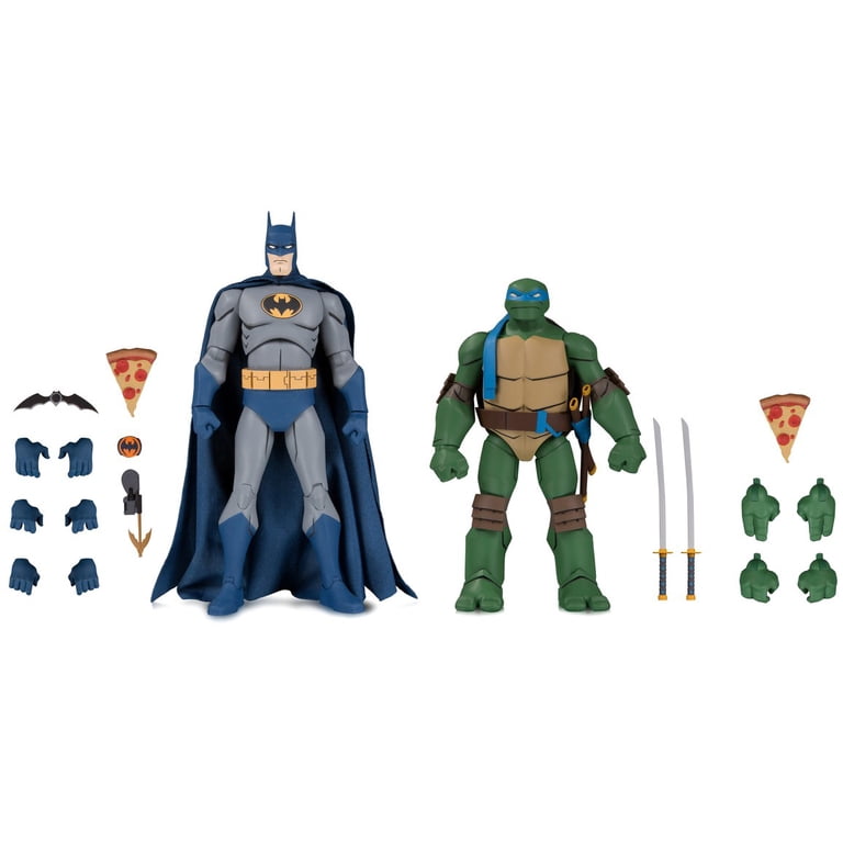 DC Batman vs Teenage Mutant Ninja Turtles Batman & Leonardo Action