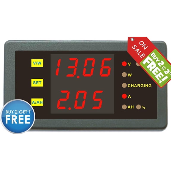 DC Battery Monitor 120V 200A Volt Amp Combo Capacity Charge Discharge Tester