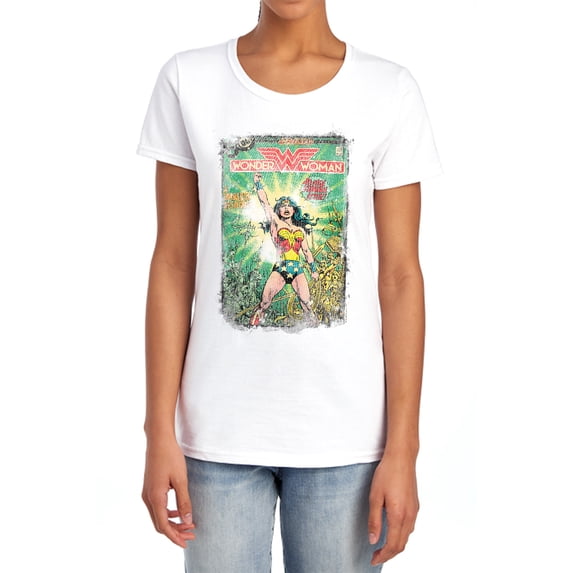 DC Besieged Cover Women's T Shirt, White, Large