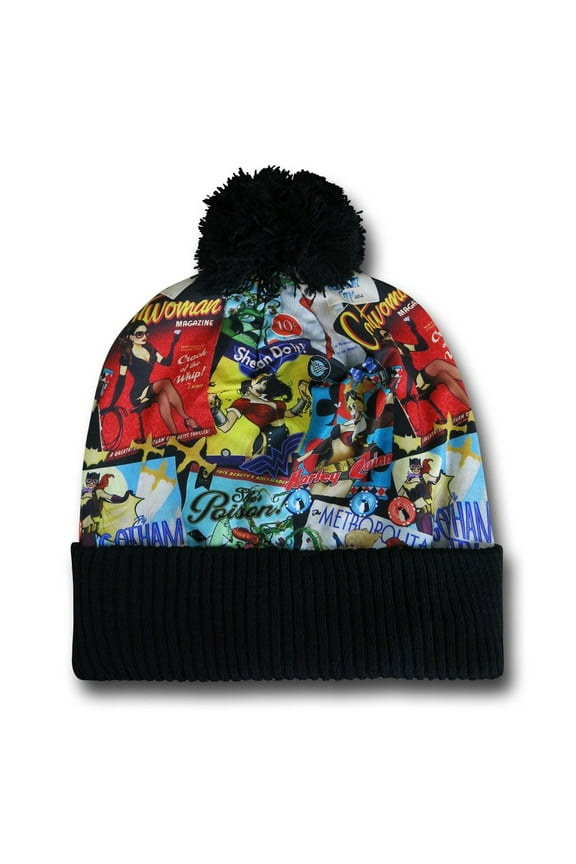DC Bombshells Cuff Pom Beanie
